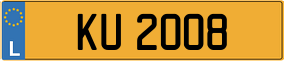Trailer License Plate